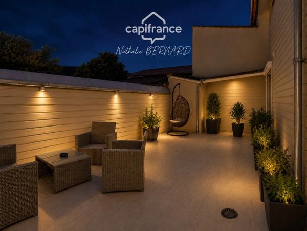 Maison 126 m² avec 4 chambres, terrasse sans vis-à-vis et garage - Granges-sur-Lot (47)
