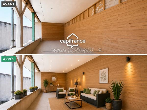 Maison 126 m² avec 4 chambres, terrasse sans vis-à-vis et garage - Granges-sur-Lot (47)