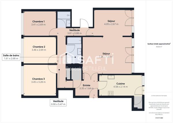 GARCHES - Buzenval appartement 5 pièces 98m2 - Dernier étage