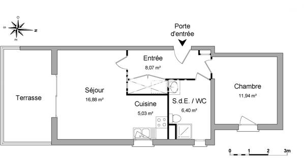 Location Appartement 2 pièces 48.32 m² - Roquebrune-sur-argens 83520
