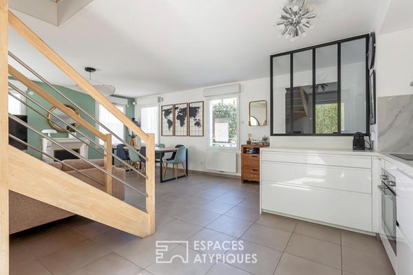 Appartement esprit maison sur le toit avec terrasse