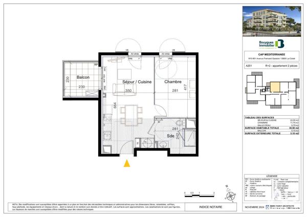 Appartement à vendre 2 pièces 39 m² La Ciotat