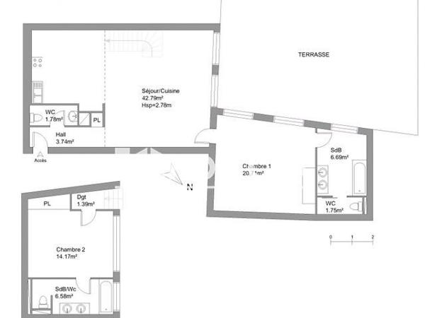 Location Appartement 3 pièces 99.6 m² - 2 RUE FABRIQUES D'EN NABOT Perpignan 66000