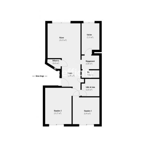 Appartement
         3 pièces
        - 57 m² Exclusivité 229 000 € *