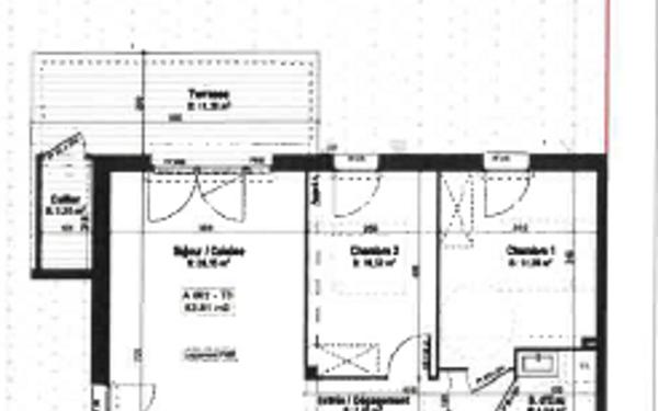 Appartement à louer    3 pièces • 63,81 m2 Mimizan