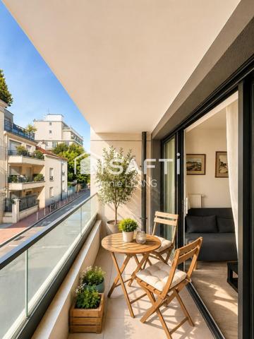 Montrouge – 3 pièces récent, balcon, métro