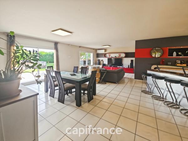 Maison de plain-pied, 112m² et 18m² chalet/studio, terrain de 1152m²