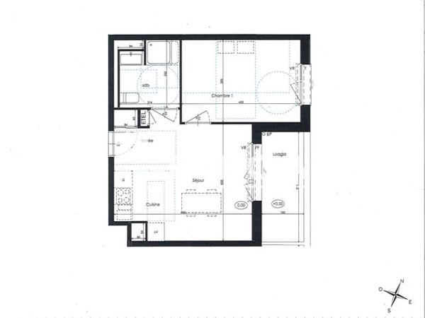 Location Appartement 2 pièces 37.85 m² - LES JARDINS D'ARC Amiens 80000