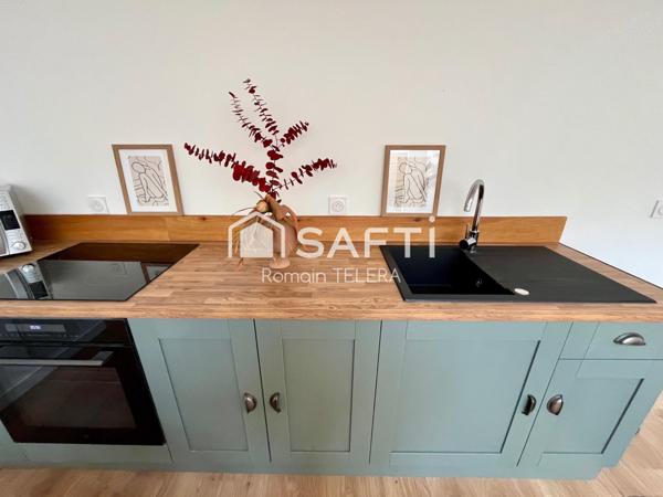 Nansouty : échoppe rénovée de 80 m², avec terrasse et cave aménagée.