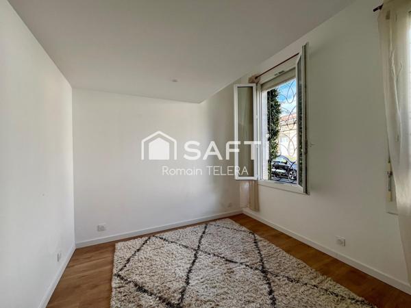 Nansouty : échoppe rénovée de 80 m², avec terrasse et cave aménagée.