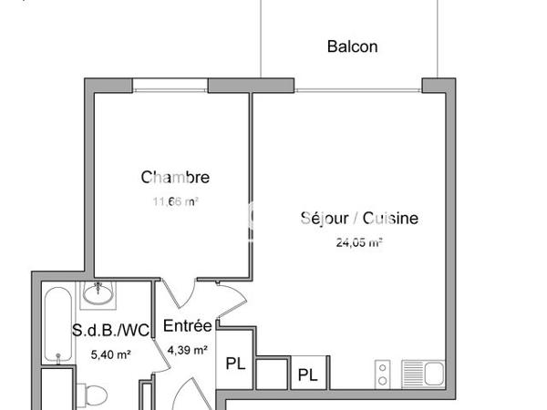 Location Appartement 2 pièces 45.5 m² - 47 BOULEVARD SILVIO TRENTIN Toulouse 31200