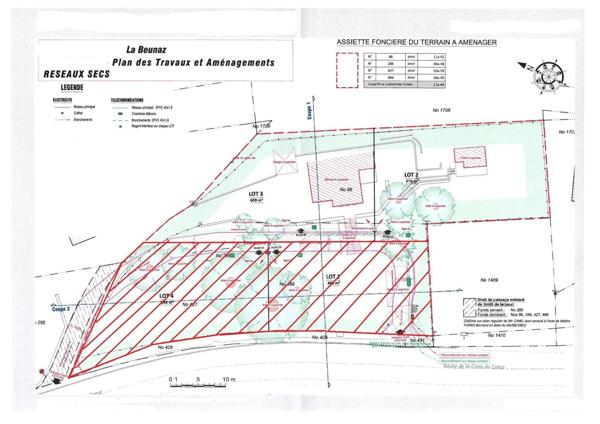 Terrain constructible viabilisé de 579m2 à Saint Paul en Chablais