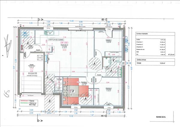 Vivonne Maison récente 2024 de plain-pied, climatisée