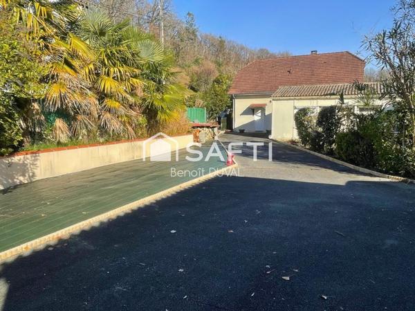 2 maisons indépendantes (135m² et 46 m²) + jardin