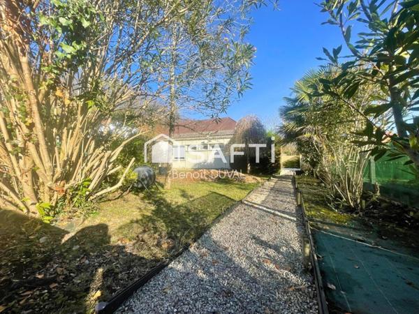 2 maisons indépendantes (135m² et 46 m²) + jardin