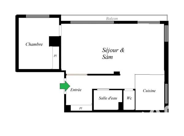 Appartement à vendre 2 pièces 49,73 m² Paris 15