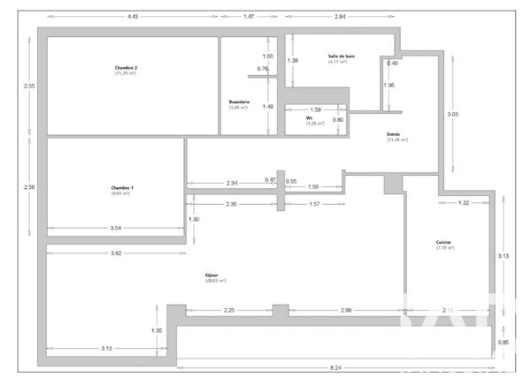 Appartement à vendre 4 pièces 76 m² Longjumeau