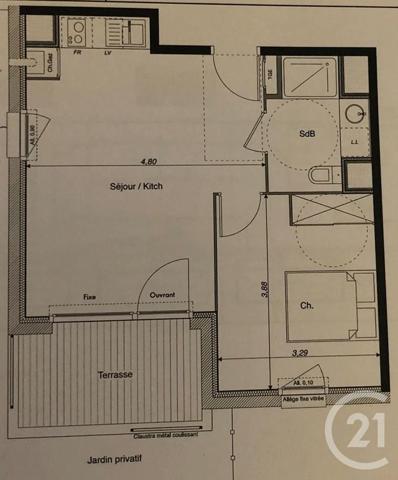 Appartement T2 à vendre  2 pièces - 42 m2 AUCAMVILLE - 31