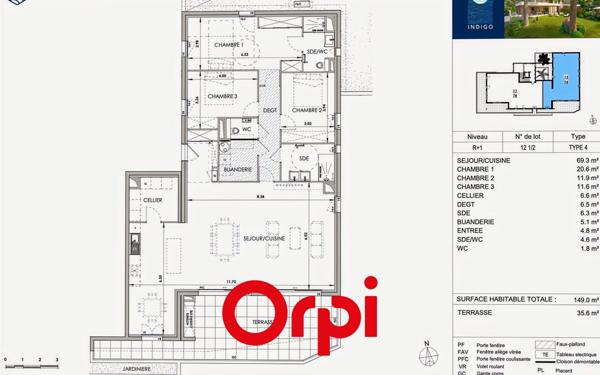 Appartement à vendre    4 pièces • 149 m2 Sanary-sur-Mer