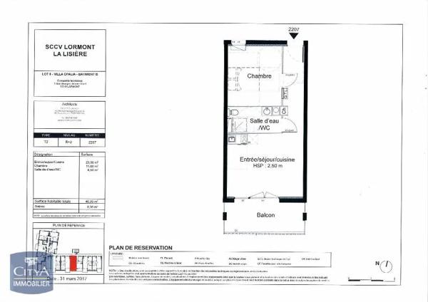 Appartement à louer 2 pièces 40m² Lormont (33310)