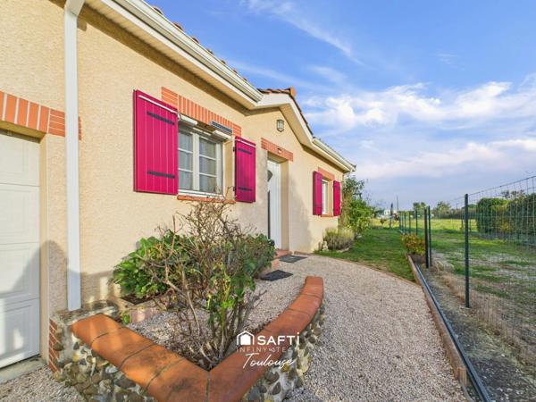 Joli plain-pied avec jardin et garage