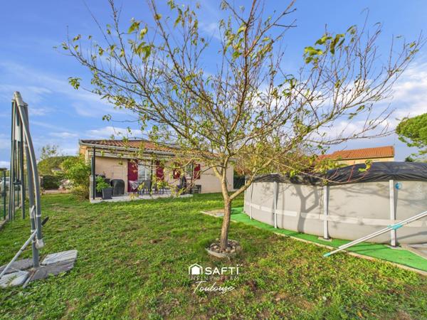 Joli plain-pied avec jardin et garage