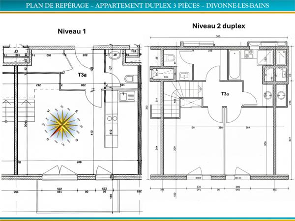 Divonne-les-Bains (01220) APPARTEMENT 3 PIÈCES (T3) DUPLEX 70 M² - MEUBLÉ & HORS BAIL COMMERCIAL