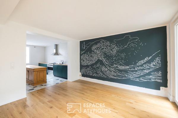 Maison de ville rénovée et sa terrasse à l’abri des regards