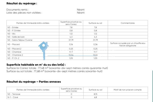Appartement 3 pièce(s) 2 chambre(s) 80 m²