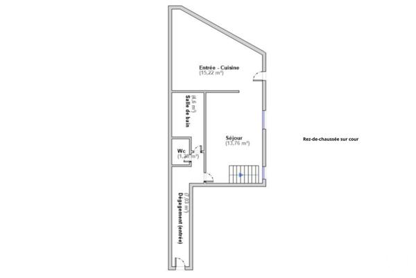 Appartement T2 à vendre  2 pièces - 54 m2 PARIS - 75014