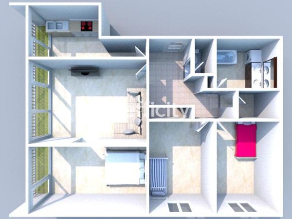 Appartement 4 pièces - 79 m² Exclusivité efficity