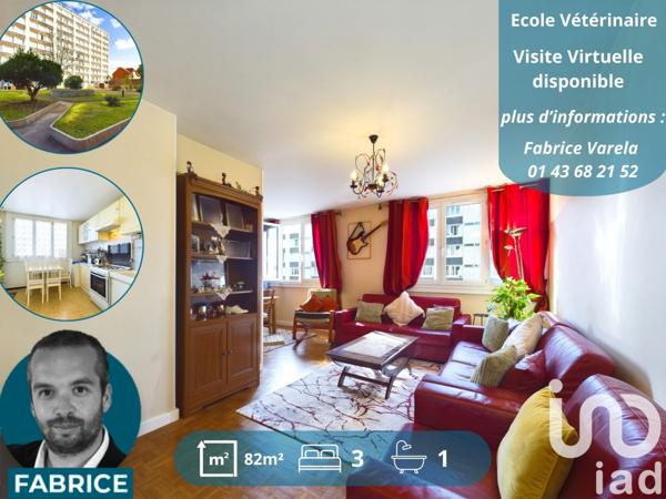Appartement à vendre 4 pièces 82 m² Maisons-Alfort