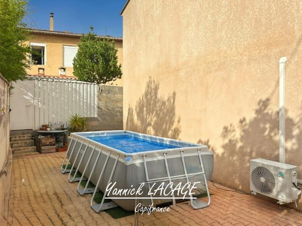 Maison récente de 89m2, familiale et tout confort à Saint-Mitre (13013), avec jardin, garage, piscine hors sol et prestations modernes, à deux pas des écoles et transports !