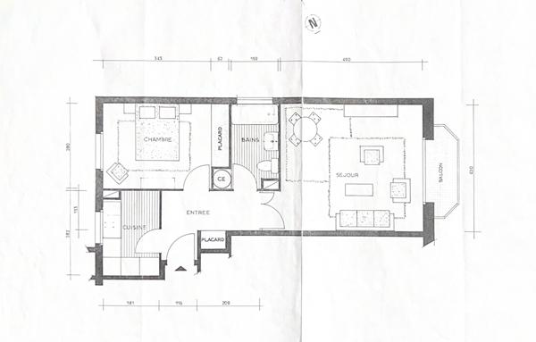 Appartement à vendre 2 pièces 48 m² Bourg-la-Reine