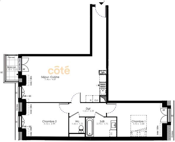 Vente Appartement72,34 m² - 3 Pièces - VILLENEUVE SAINT GEORGES (94190)