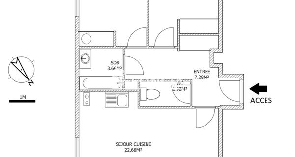 Location Appartement 3 pièces 55.4 m² - Mazingarbe 62670