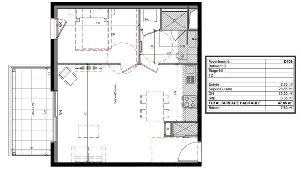 Appartement à vendre 2 pièces 48 m² Clermont-Ferrand