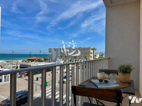 À vendre – Studio cabine rénové avec vue mer à Saint-Cyprien Plage