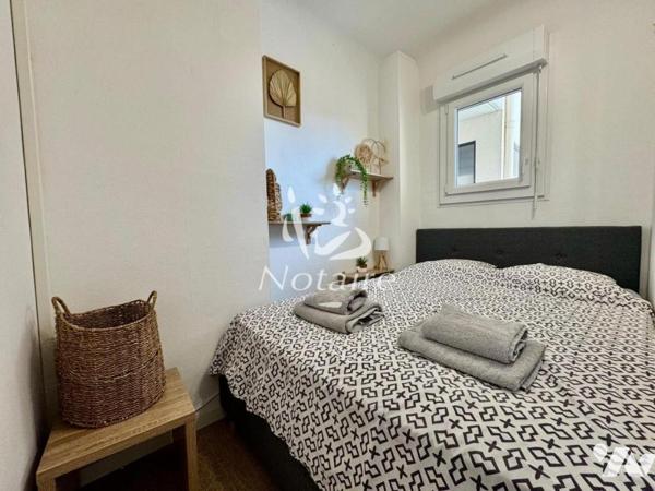 À vendre – Studio cabine rénové avec vue mer à Saint-Cyprien Plage