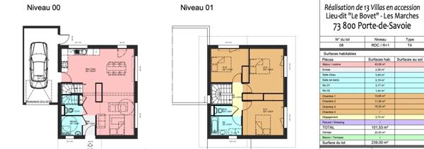 Maison à vendre 4 pièces PORTE DE SAVOIE (73) - 101,53M2