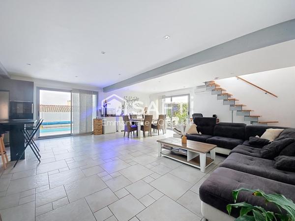 Maison lumineuse de 130 m² habitables avec piscine