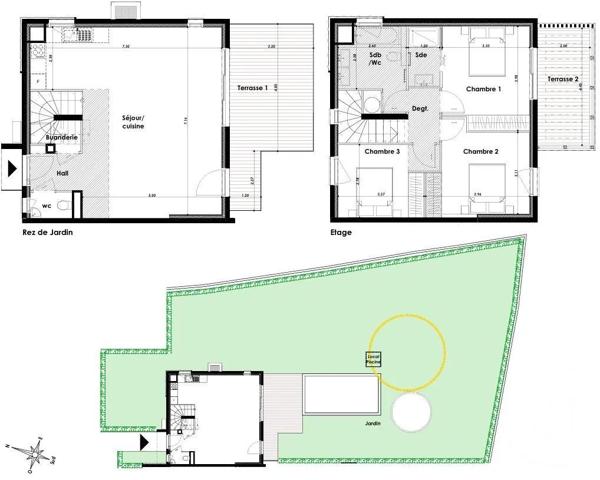Maison à vendre  4 pièces - 96,20 m 2   CAGNES SUR MER  - 06