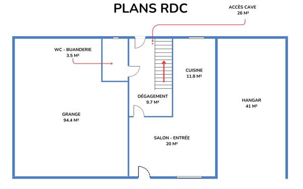 Maison à vendre    3 pièces •  La Jonchère-Saint-Maurice