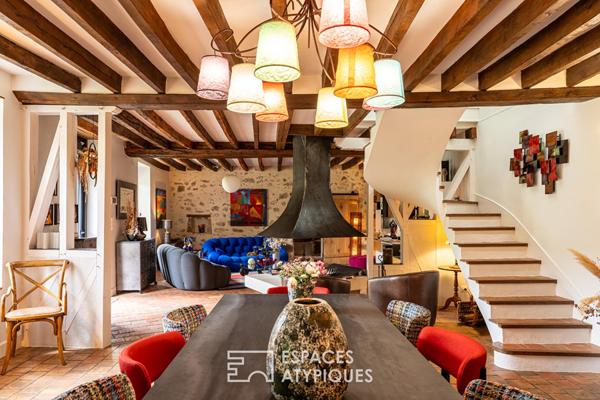 Elégante maison en pierre avec studio indépendant
