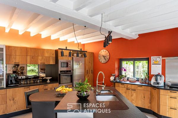Elégante maison en pierre avec studio indépendant