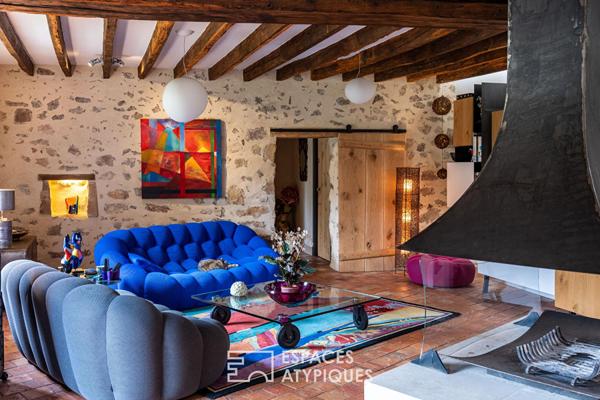 Elégante maison en pierre avec studio indépendant