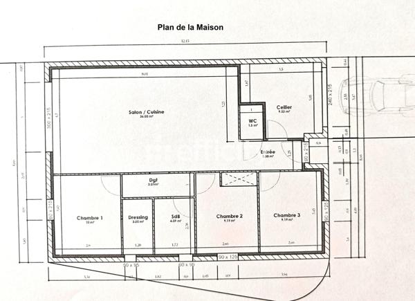 Maison 4 pièces - 89 m²