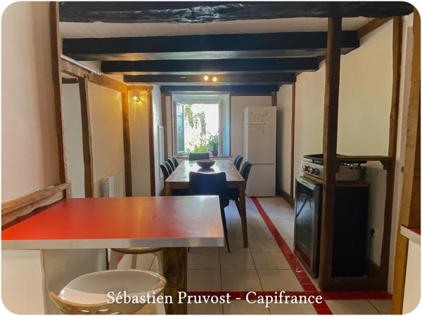 Maison à vendre 4 pièces SAINT PARDOUX LA RIVIERE (24), trois chambres, salle d'eau et salle de bain, garage, maison rénovée centre village