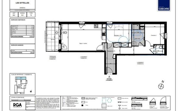 Appartement à vendre    3 pièces • 48,83 m2 Sarzeau