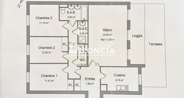 À vendre Appartement 4 pièces 90.36 m² - Le Plessis-robinson 92350